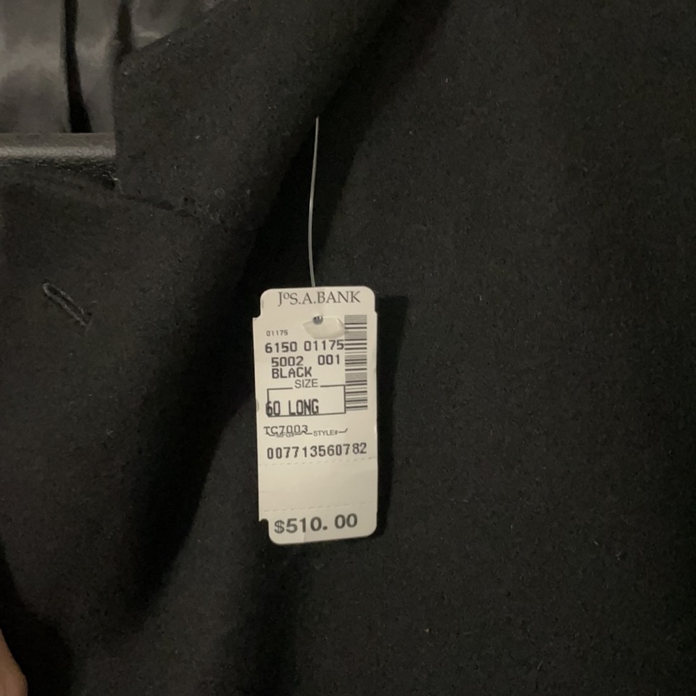Men’s Big and tall 60L Wool dress coat NWT - Picture 5 of 7